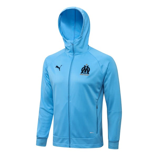 Sweat Shirt Capuche Marseille 2022-23 Bleu